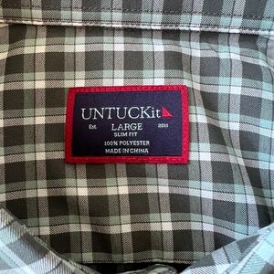 Mens Large Slim Fit UNTUCKit Button Down Shirt